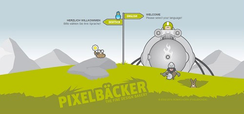 PIXELBCKERITheDesignPortfolioofRomanHornwww pixelbaecker de 40+ Beautiful Cartoon Style Creative Website Designs