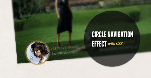 Circle Navigation Effect with CSS3