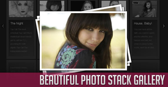 Beautiful Photo Stack Gallery with jQuery and CSS3