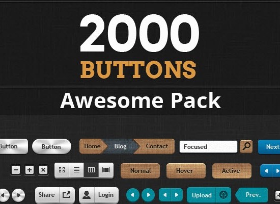 200 Web Buttons Pack