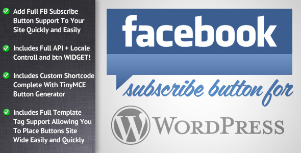Facebook Subscribe for WordPress