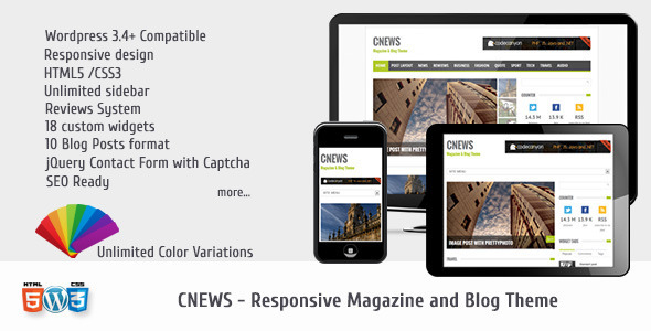 CNEWS - Responsive Magazine and Blog Theme