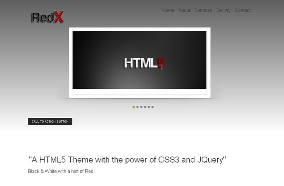 RedX HTML5 and CSS3 Template