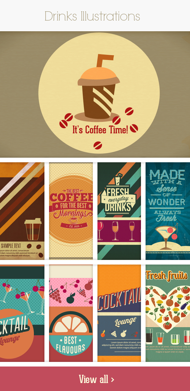 drinks small Deal of the Week: 600+ Top Quality Vector Illustrations – Only $49