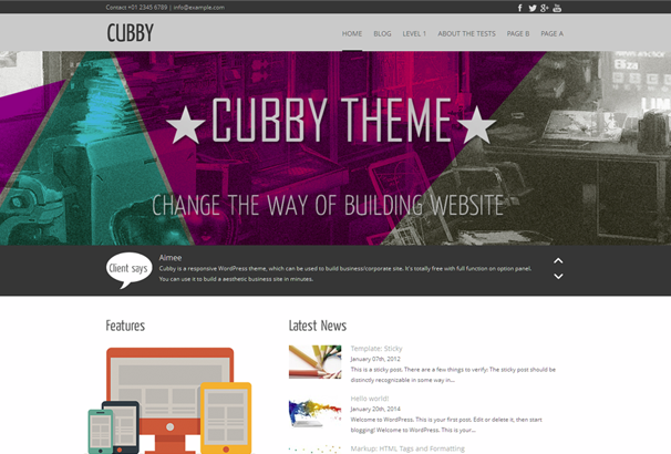 Cubby WordPress Theme