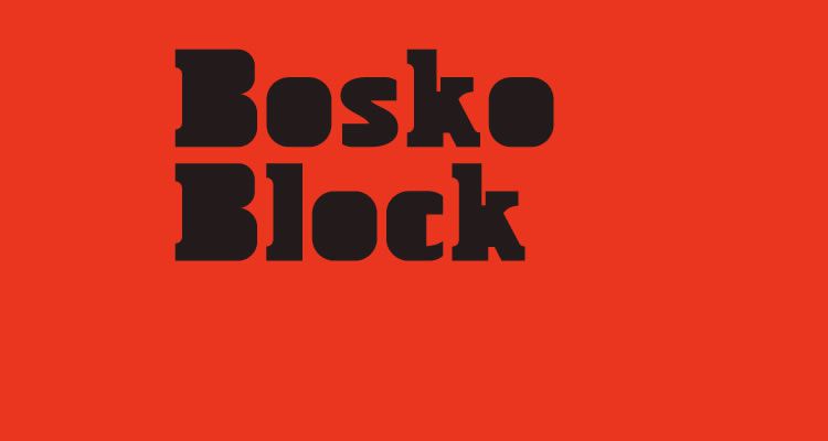 headline font free Bosko Block