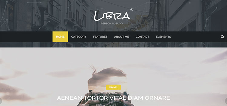 Libra – Personal Blog HTML Template