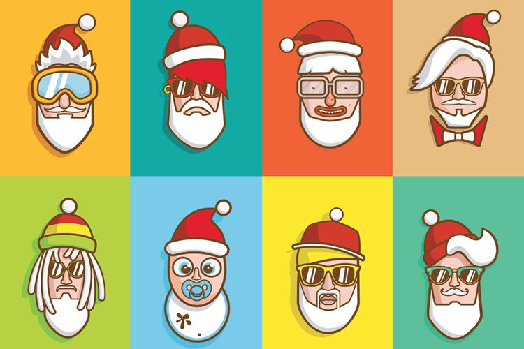 santa Claus with Swagg Illustrations free holidays