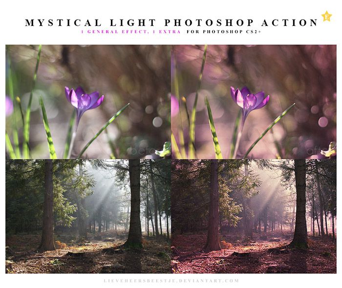 Mystical Light Photoshop Actions