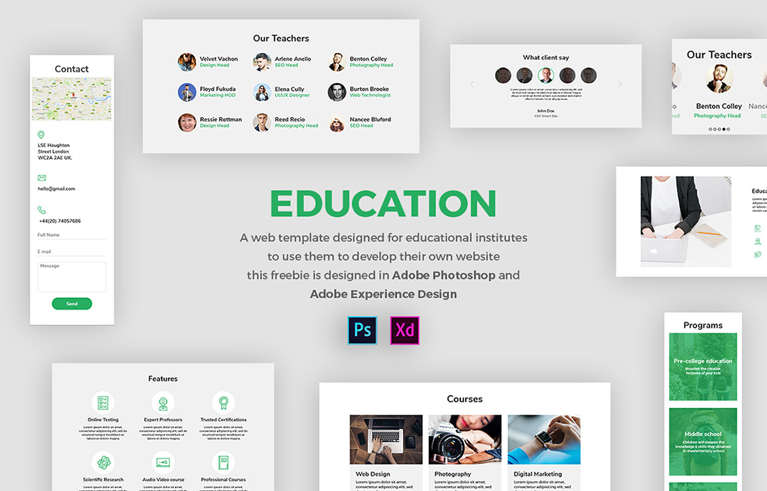 Education – Web Template for Educational Institutes