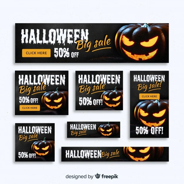 Creative Halloween Web Banner Collection