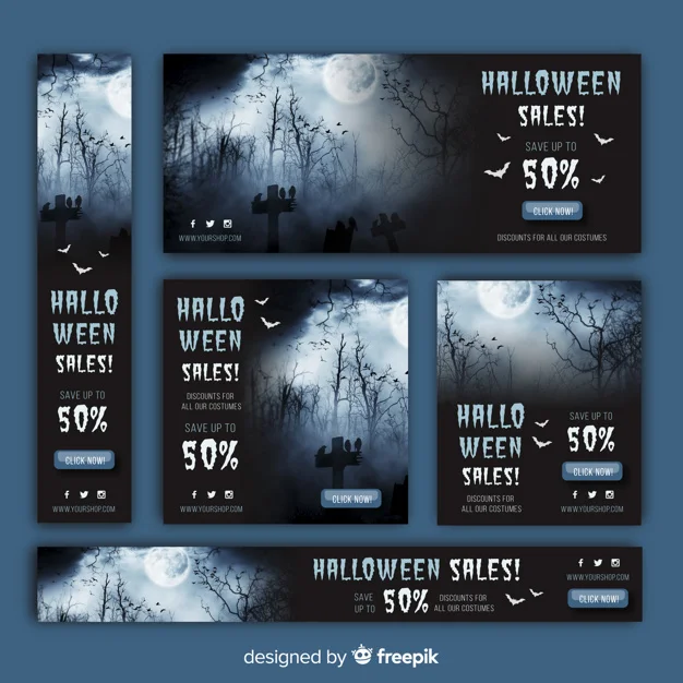 Halloween Web Sale Banner Pack