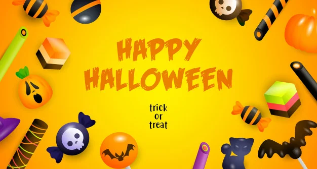 Happy Halloween Trick Treat Lettering Cakes Candies