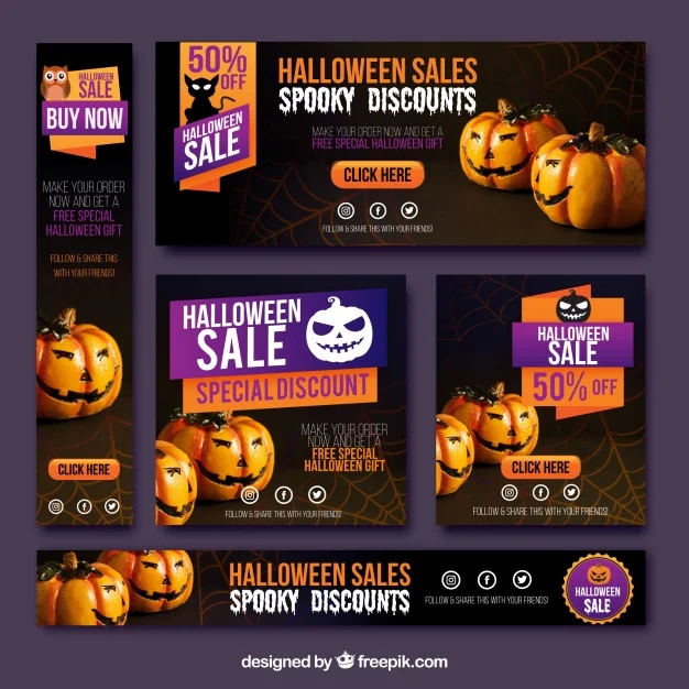 Halloween Sale Banners Pack