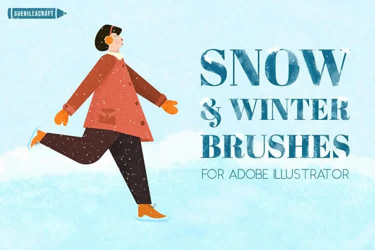 Snow and Winter Brushes for Illustrator