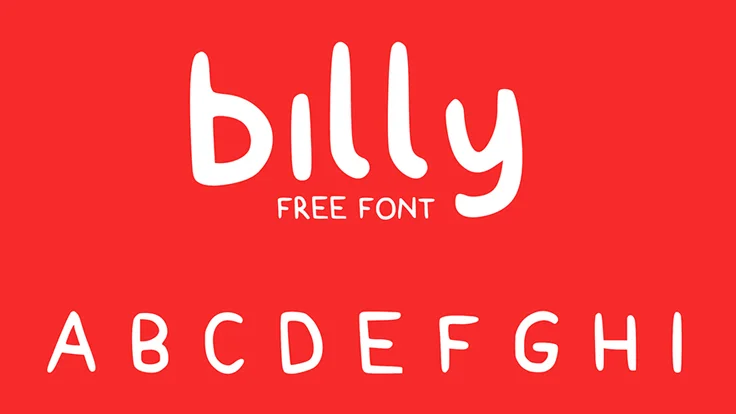 Billy Typeface - Free Comic Cartoon Font Family