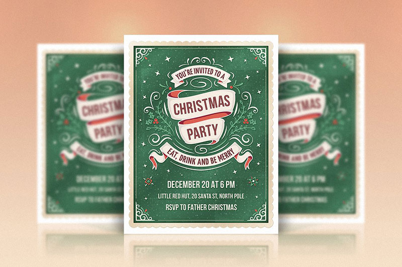 Christmas Party Invitation Template