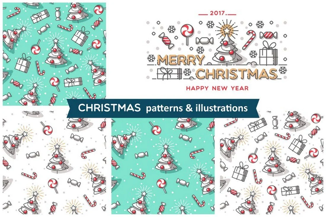 Christmas Patterns & Illustrations