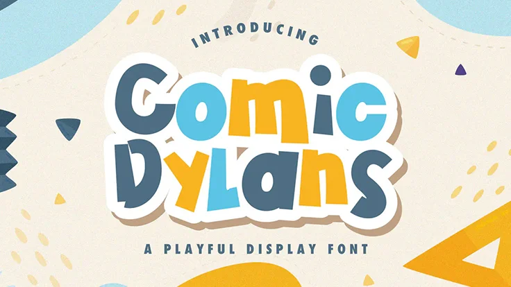 Comic Dylans Playful Display Font - Free Comic Cartoon Font Family