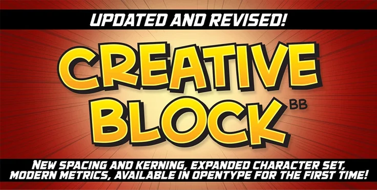 Creative Block Comic Font - Free Comic Cartoon Font Family