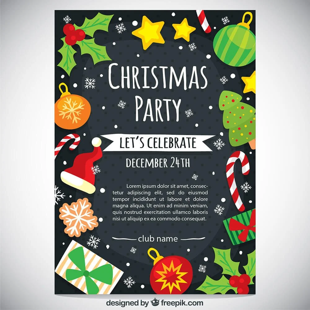 Cute Christmas Party Flyer
