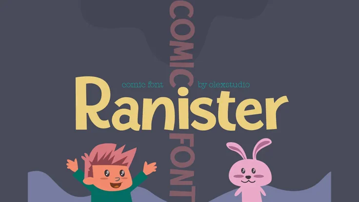 Ranister Comic Font - Free Comic Cartoon Font Family