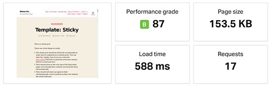 Rocket.net Speed Test Results